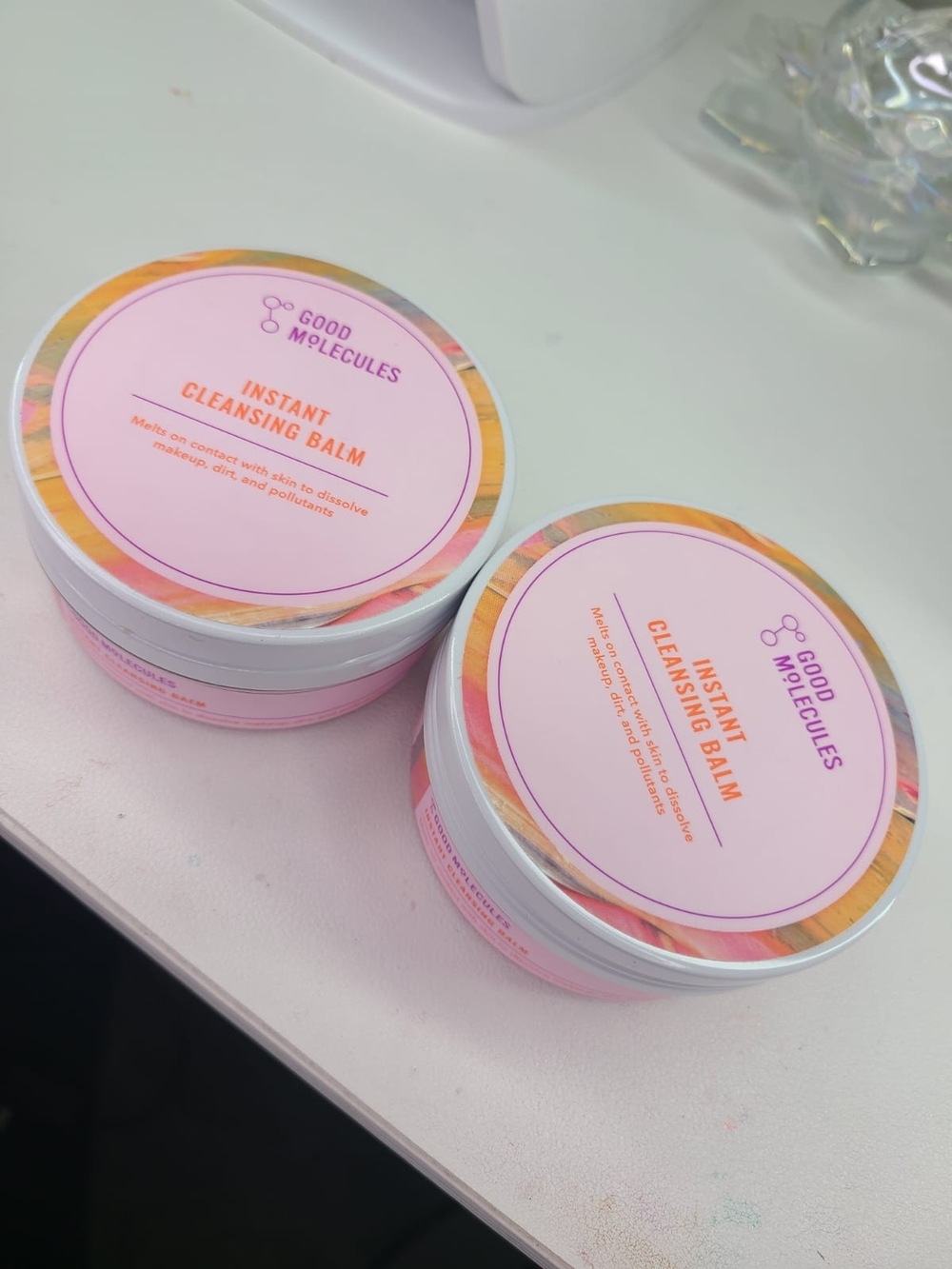 Two Jars of Good Molecules Instant Cleansing Balm - Pink Jar